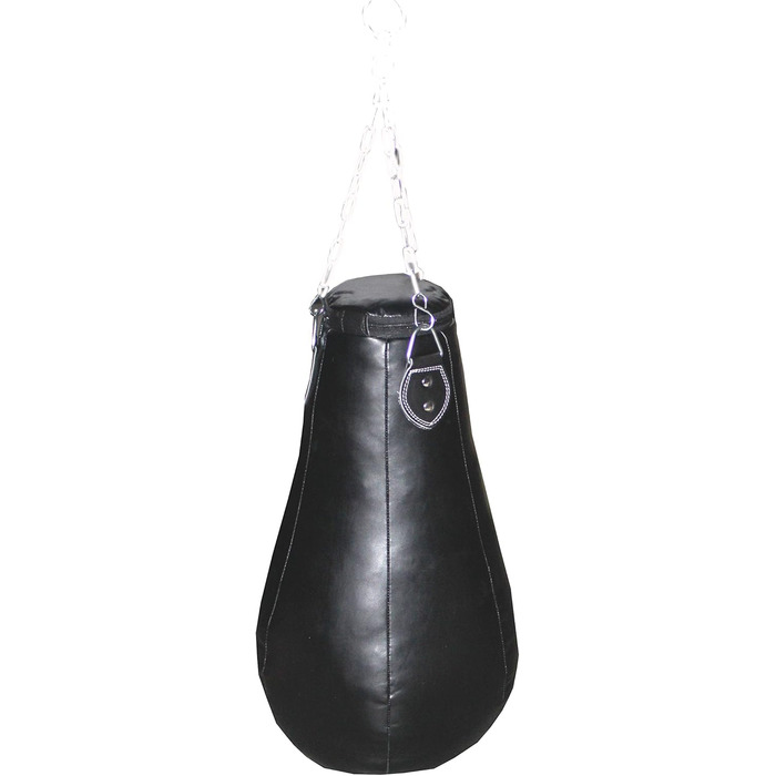 Боксерський м'яч LISARO Boxing Bulb вініловий 15 кг з ланцюгом, чорний