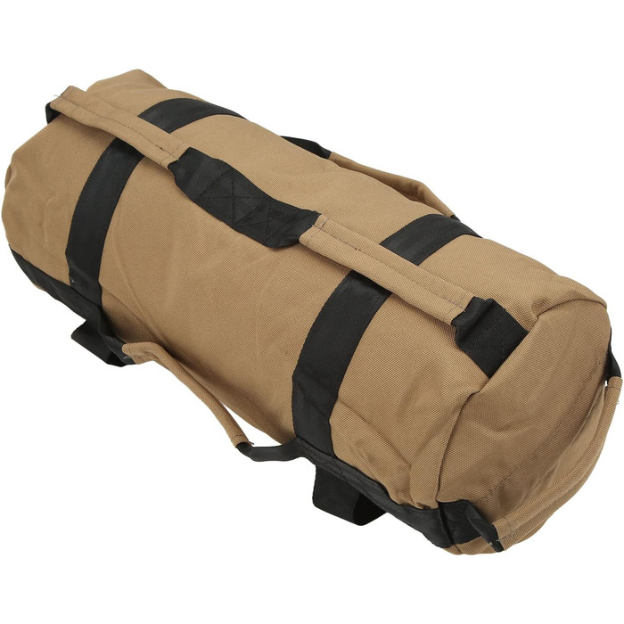 Спортивна сумка Septpenta Rugged Sandbag, 6 ручок, тренувальний мішок з піском з підкладкою, багатоцільова фітнес-вагова сумка для важкої атлетики, фронтальних присідань, веслування в зігнутому положенні, біг на спині (хакі)