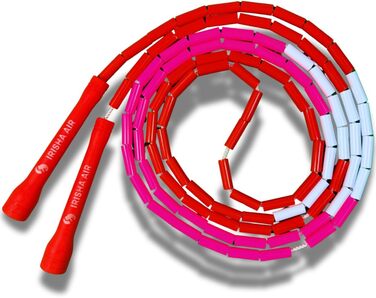 Професійна скакалка Elevate Rope з перлинами, 3 м, регульована, для фрістайлу, кардіо та трюків, якісні перлини й полімерний шнур, для всіх рівнів, для залу та вулиці