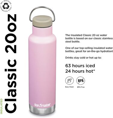 Пляшка для води Klean Kanteen Classic VI Lotus 592 мл 592 мл Lotus