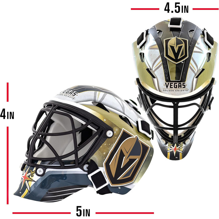 Шолом воротаря Franklin Sports, логотип Vegas Golden Knights