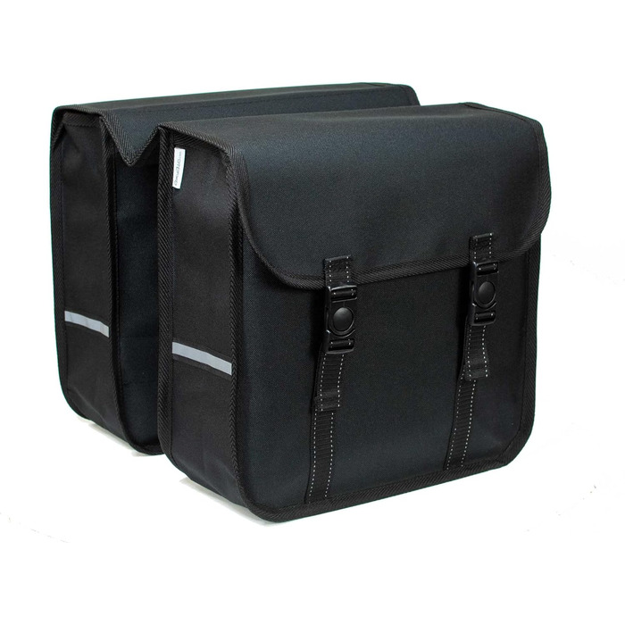 Велосипедна сумка BikyBag Classic, подвійна, чорна, для багажника