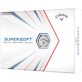 М'ячі для гольфу Callaway Supersoft 12 шт. для відчуття та довговічності