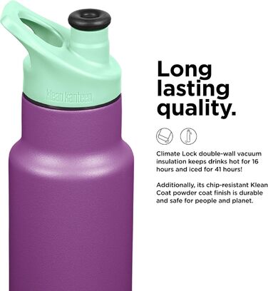 Пляшка для води Klean Kanteen Classic Sport, універсальна, для дорослих