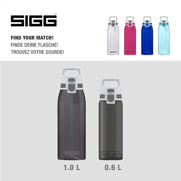 Пляшка SIGG Tritan 1 л - газована, без BPA, можна мити в посудомийці