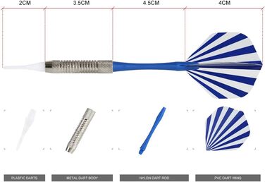 Мішень Cocoarm з рахунком, LCD та 6 дротиків для дартсу