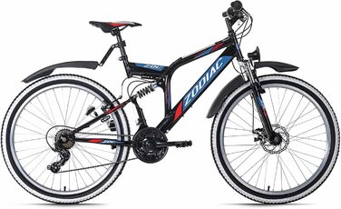 Велосипед KS Cycling Mountain Bike ATB Fully 26 Zodiac RH 48 см (чорно-червоний)