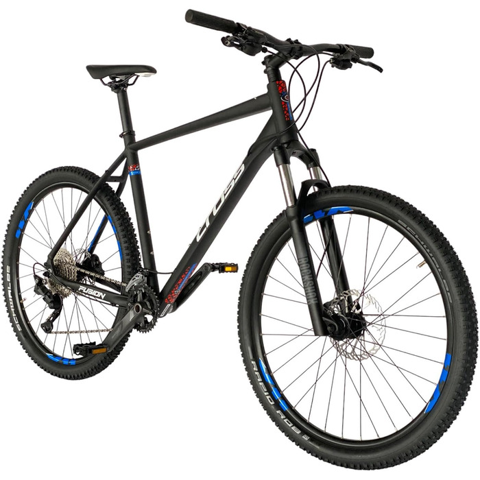 Дюймовий гірський велосипед чоловічий MTB велосипед Hardtail Fusion x Shimano 2x10 Deore RD-M46100 SGS - ROCKSHOX Judy - висота рами 46, 50 і 54 - модельний рік 2024 54см (висота 185-195см), 27,5