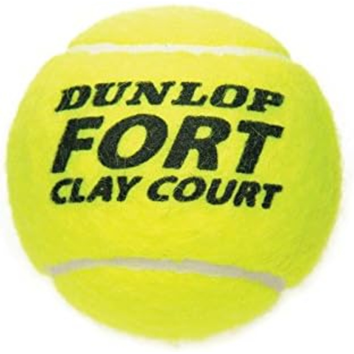 Тенісний м'яч Dunlop Fort Clay Court, жовтий, 601197