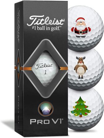 М'ячі для гольфу Titleist Pro V1 Різдвяні - 3 упаковки