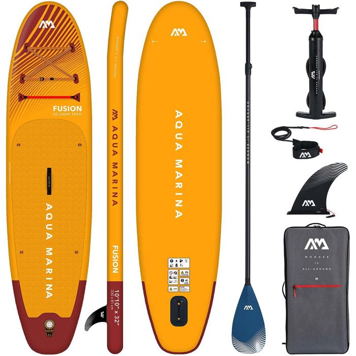 Надувна SUP-дошка Aqua Marina Fusion 330x81x15 см, комплект 2021, для веслування стоячи