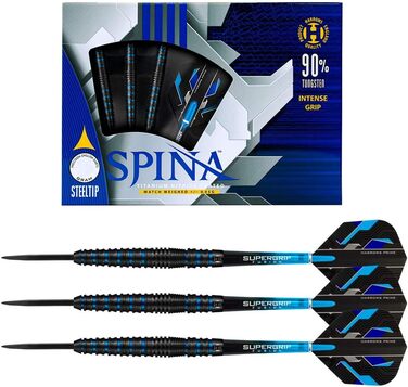 Дротики Harrows Spina Black 24г сталевий наконечник, для дорослих, стілтіп, універсальні