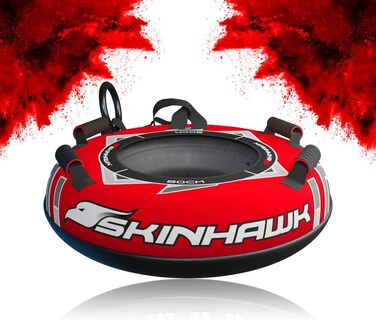 Санчата Skinhawk Premium Snow Tube Sled (червоні, Ø 80 см)