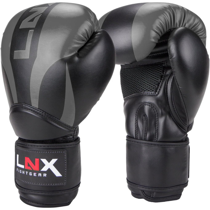 Боксерські рукавички LNX Nitro 8-16oz для чоловіків, жінок і дітей — для боксу, кікбоксингу, муай-тай, MMA, спарингів, тренувань