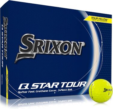 М'ячі для гольфу Srixon Q-Star Tour 5 2024 - м'якість, обертання (12 шт.)