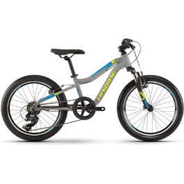 Дитячий велосипед Haibike SEET Greedy 20R SF 2021 (20 дюймів, DG-187 (сірий/синій/лаймовий матовий))