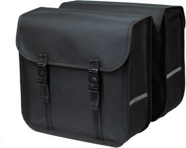 Велосипедна сумка BikyBag Classic, подвійна, чорна, для багажника