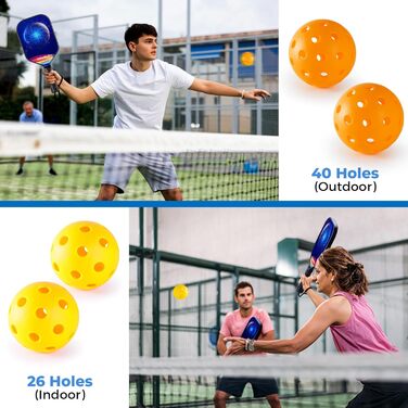 Набір ракеток Sukeen Pickleball 2PCS, зоряне небо, зі скловолокна, з сумкою