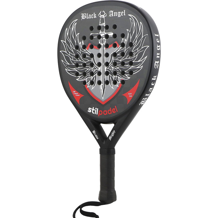 Ракетка Black Angel Padel Carbon 18K, кругла, з сумкою