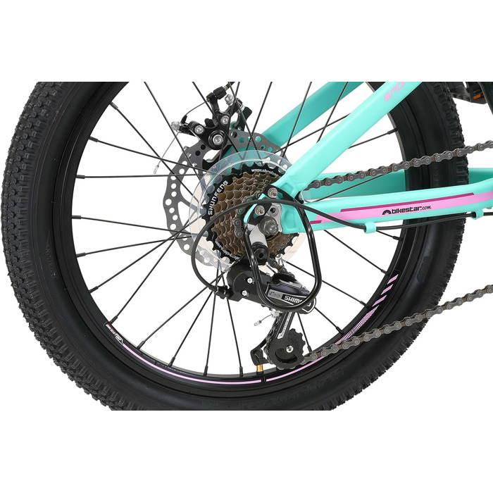 Shimano Ступінчастий, дискові гальма, 20 MTB 7+, від 6 років (Mint)