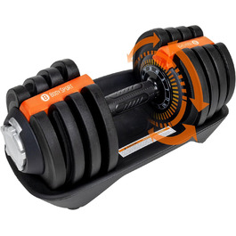 Регульована гантеля Body Sport 1,4–18,1 кг з антиковзною ергономічною ручкою