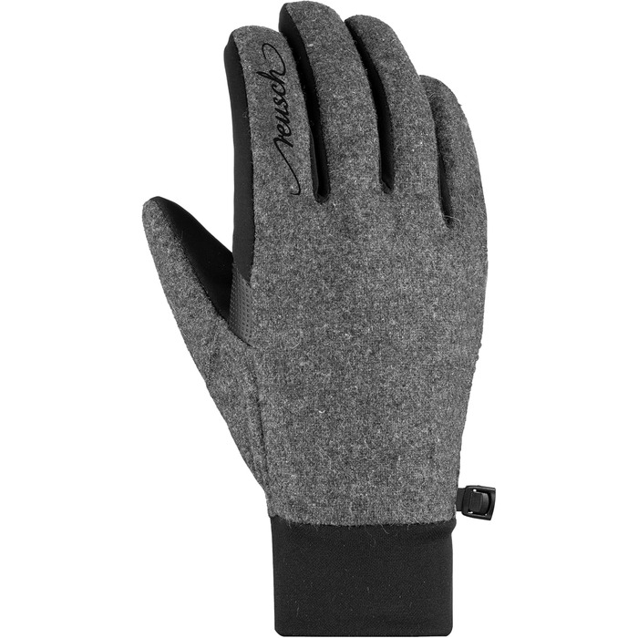 Жіночі рукавички Saskia Touch-Tec Finger Gloves 10 чорний / чорний (7, чорно-сірий)