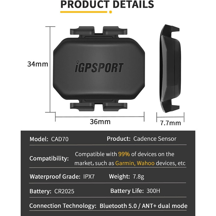 Велокомп'ютер iGPSPORT BSC300 кольоровий 2,4