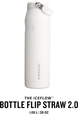 Термобутилка Stanley Flip Straw 2.0 з трубочкою 1,06 л, термочашка, 17 годин холод, 4 дні лід, BPA-free, не протікає, для авто, морозостійка