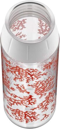 Пляшка для пиття alfi Tritan BPA Free, пляшка для води 700 мл, tritanBottle Coral, герметична, вуглецева, її можна мити в посудомийній машині, 5495.110.070 Пляшка для toGo, школи, спорту, піших прогулянок, відпочинку