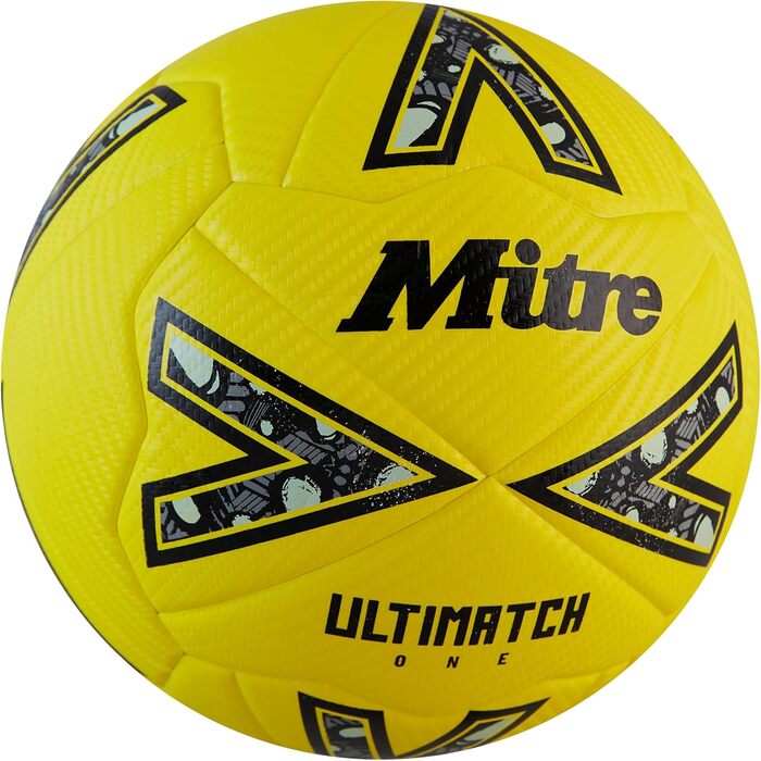Футбольний м'яч Mitre Ultimatch One, покращений контроль, висока зносостійкість, точність, білий/червоний/зелений/чорний