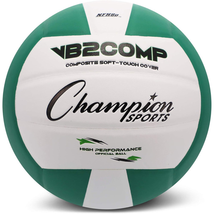 Офіційний волейбольний м'яч Champion Sports VB з композитної синтетичної шкіри - кілька кольорів (зелений/білий)