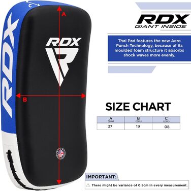 RDX Силовий ударний щит для боксу та єдиноборств, синій, 1 шт.
