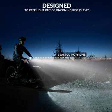 ROCKBROS LED велосипедне світло, USB зарядка, водонепроникний ліхтар для велосипеда, комплект переднього та заднього ліхтаря, 100 Люкс, чорний