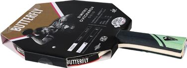 Ракетка для настільного тенісу Butterfly Овчаров золота з гумою ITTF