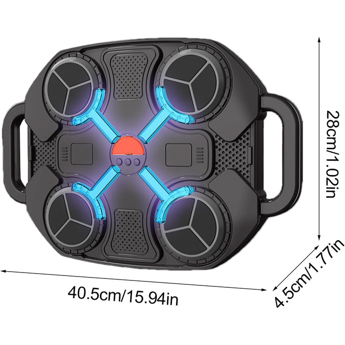 Музична боксерська машина Бездротова боксерська машина Музична боксерська машина, Бездротові музичні бокси, Розумні боксерські машини, Музичні тренажери, Боксерські музичні машини, Smar (чорний)