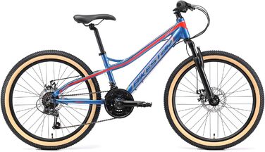 Велосипед BIKESTAR Alu 24, 9-14 років, 21-шв. Shimano, дискові гальма