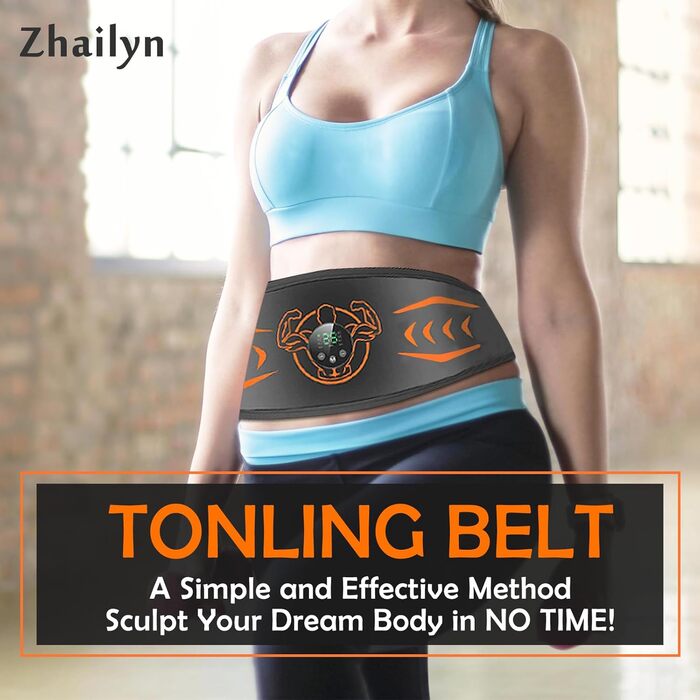 Тренажер для преса Zhailyn EMS Muscle Stimulator з EMS Belt Orange