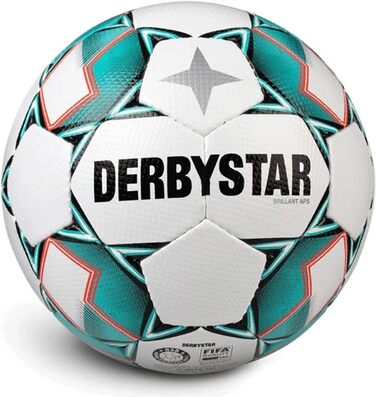 Футбольний м'яч Derbystar Brillant APS V20, білий/зелений/чорний, професійний