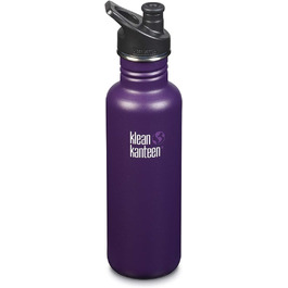 Пляшка для води Klean Kanteen Classic Зимова слива (матова) зі спортивним ковпачком 3.0 (800мл)