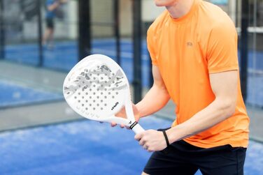 Ракетка VirtuFit Padel - Початківець/Просунутий - Біло-Сірий (Гібрид)