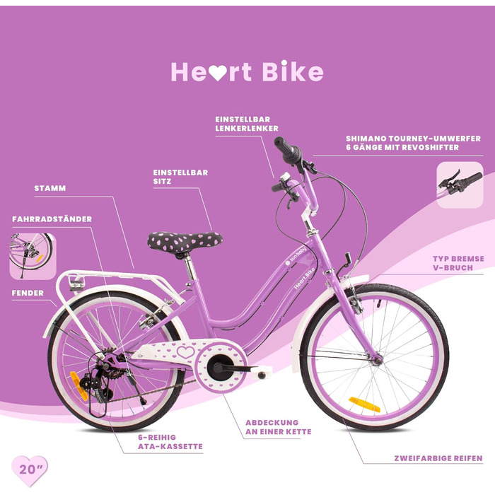 Велосипед Sun Baby Heart Bike 20