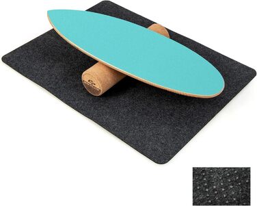 З дерева, Balance Board, Balance Trainer Trickboard для дому, в т.ч. корковий рулон, Балансборд з 8 якісних шарів деревини пресованого Blue