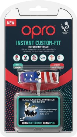 Маска для обличчя OPRO Instant Custom-Fit, революційна технологія регулювання для максимального комфорту та захисту, капа для регбі, боксу, хокею, бойових мистецтв (Сполучені Штати)