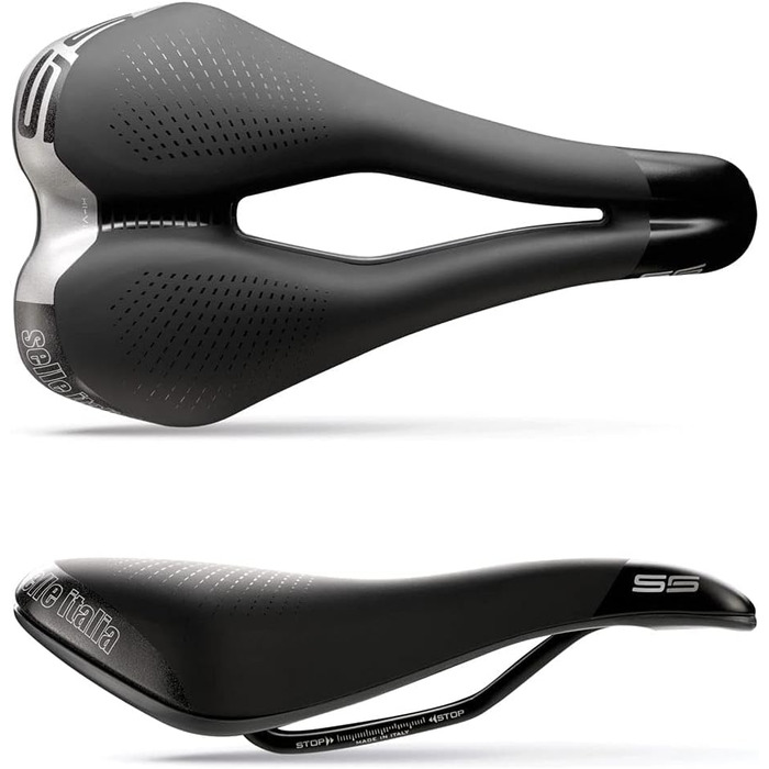Жіноче міське велосипедне сідло Selle Italia S 5 Lady Superflow, гель Ultra Comfort, ергономічне, м'яке, зносостійке, з відбиваючою стрічкою, FeC Alloy 7 мм