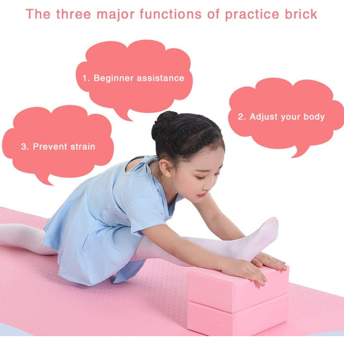 Блок для йоги Non Slip Eva Foam Blocks Fitness Bricks Блок вправ високої щільності для розтяжки 6 відсотків