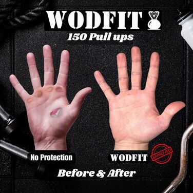 Гріпси WODFIT Carbon 3 отвори для підтягувань і важкої атлетики, XL