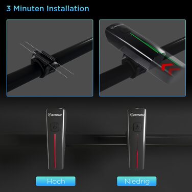 Набір велосипедних LED-ламп evermotor, передня фара StVZO, USB-C заряджання, довга автономність, світло для дітей і дорослих, аксесуари для гірського велосипеда