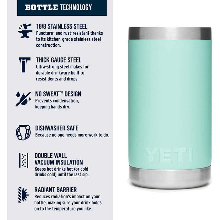 Дитяча пляшка YETI Rambler Jr 354 мл, бірюзова, термос