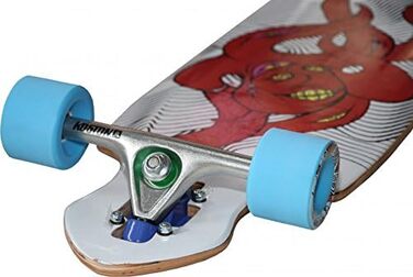 Дюймів Сині колеса - Profi Dropthrough Longboard Drop Thru Carver Special, 41.7 x 9.5