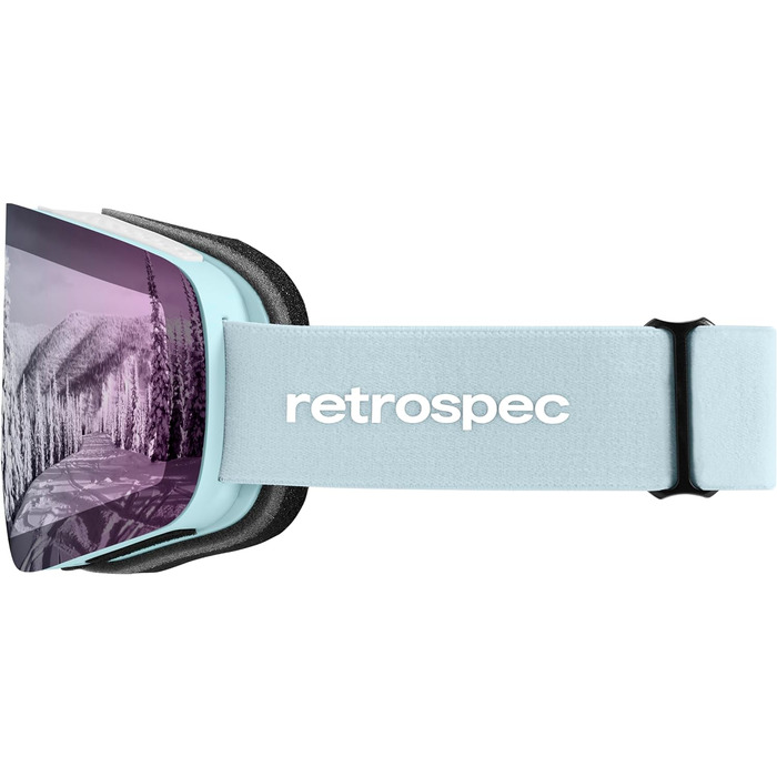 Окуляри Retrospec унісекс Flume для лиж/сноуборду, матовий лід